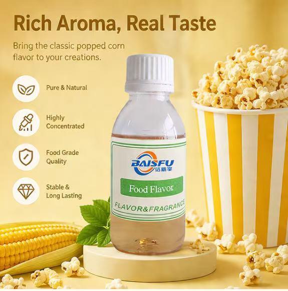 Concentrated Popped Corn Flavor for Ready to Eat Popcorn Snack Coating Butter and Salt Type