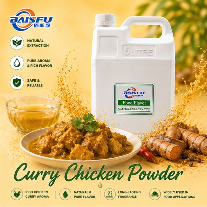 BAISFU Premium Curry Chicken Powder Flavor Food Grade Flavoring for Snacks Seasoning