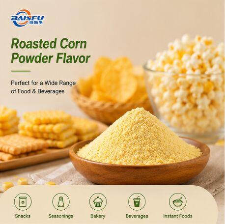 Premium Roasted Corn Powder Flavor for Extruded Snack Coating Popcorn Seasoning and Potato Chip Dusting
