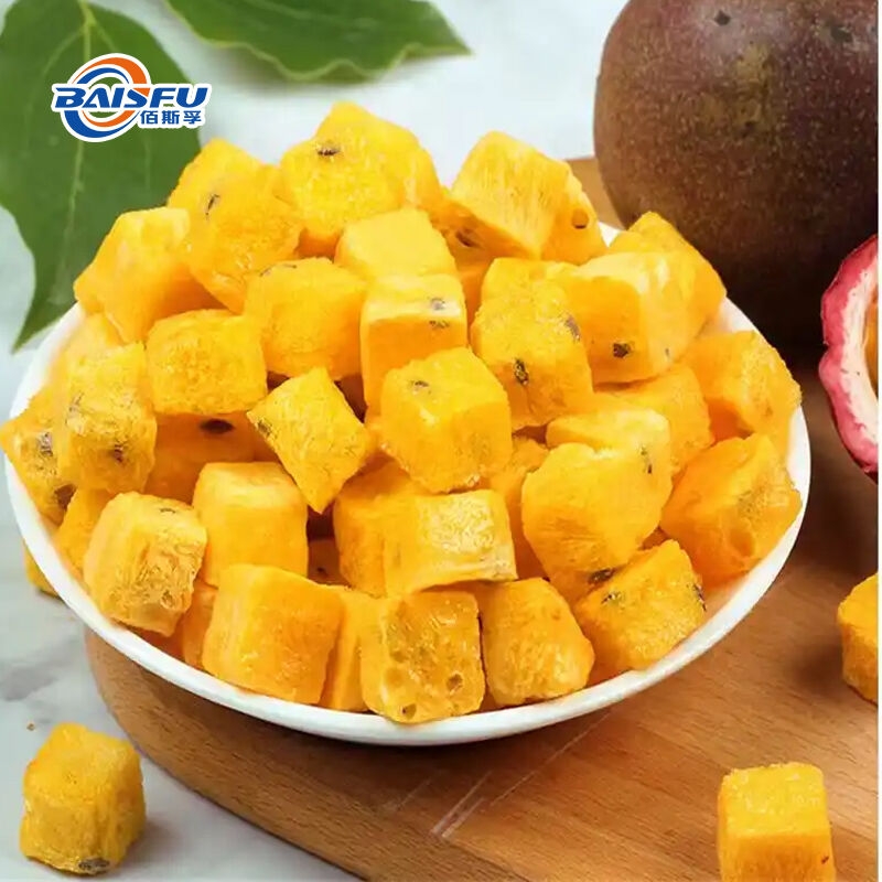 Baisfu Food Grade Natural Freeze Dried Passion Fruit Powder Pure Lyophilized Fruit Powder No Additive for Dairy Products